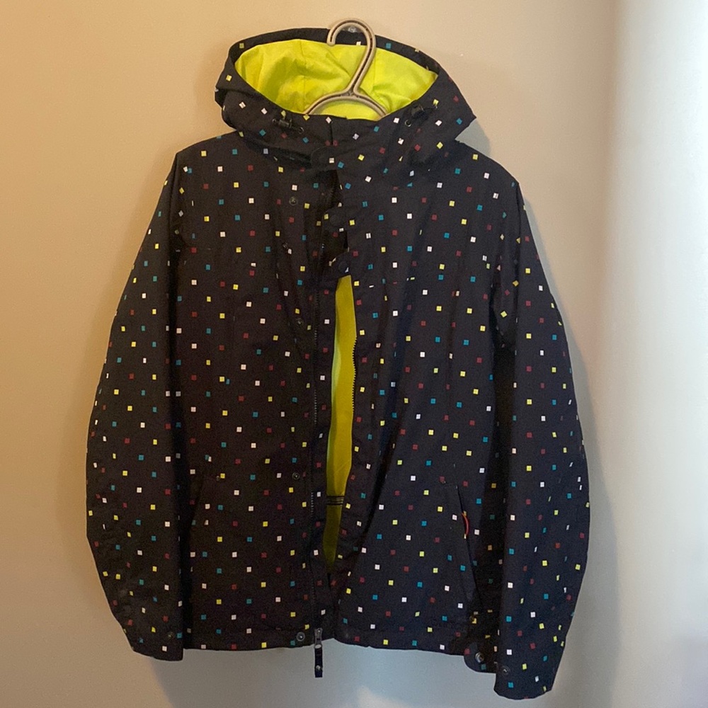 Burton Ski Jacket Size M (Fits S/M) Coloured Checkered Design